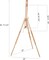 MEEDEN Tripod Field Painting Easel with Carrying Case - Solid Beech Wood Universal Tripod Easel Portable Painting Artist Easel, Perfect for Painters Students, Landscape Artists, Hold Canvas up to 44